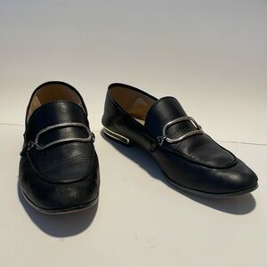 Karl Lagerfeld black leather Ember loafers